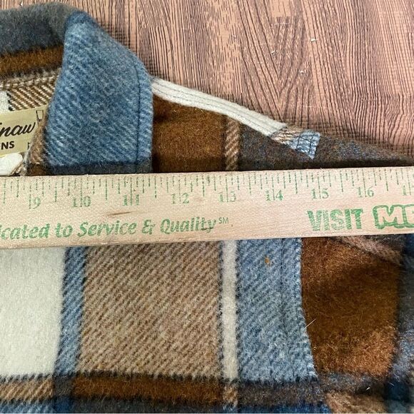 1960s Vintage Traverse Bay Woolens Wool Mackinaw Plaid Jacket Women’s 12 - Picture 7 of 9